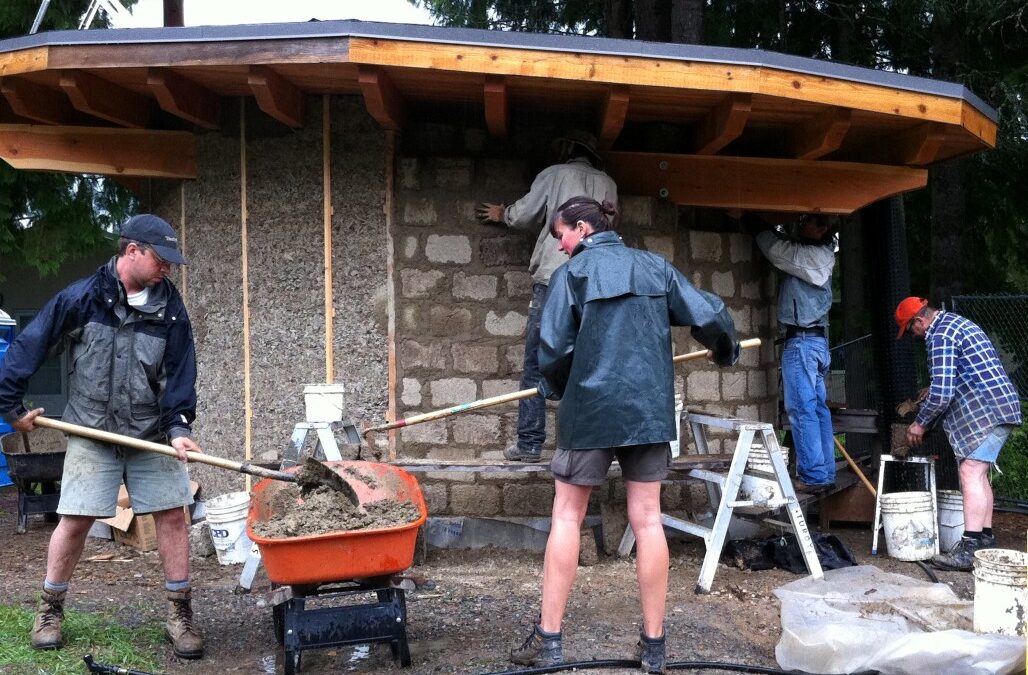 Wood-Chip Clay Infill & Clay Brick Production